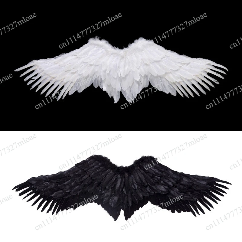 Angel Wings White Feather Swallow Wings Adult Show Halloween Props Bride Flower Girl Dress Up