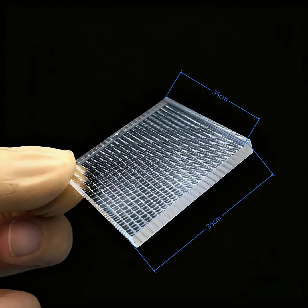 30X30mm Square Optical Acrylic Compound Eye Lens  Ultra-thin LED Physical VR 3D Printing Experiment
