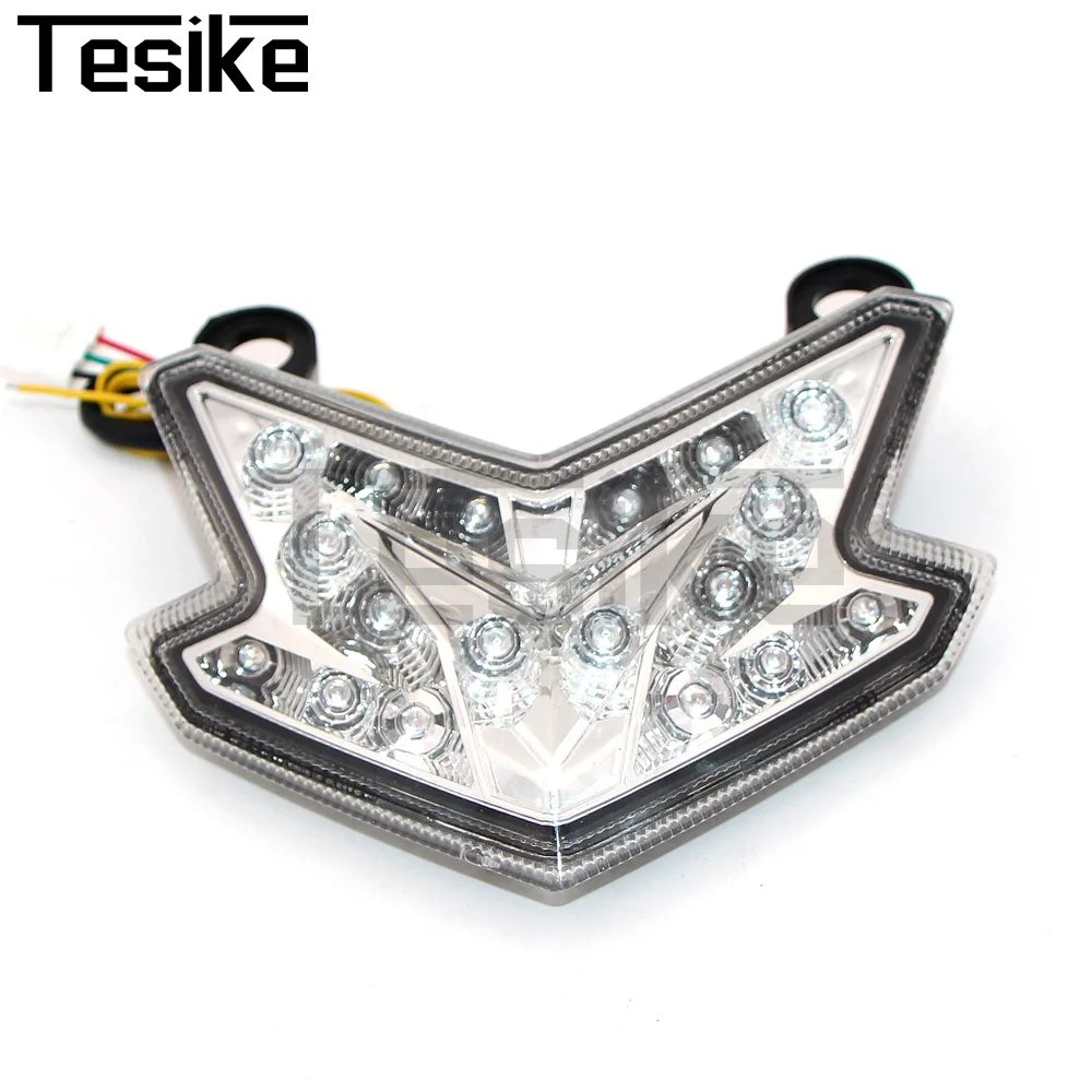Motorcycle Parts Integrated LED Tail Light with Brake & Turn Signals For Kawasaki Ninja ZX 6R 2013-2018 Z125 2016-2022 Z800 2013 view 4