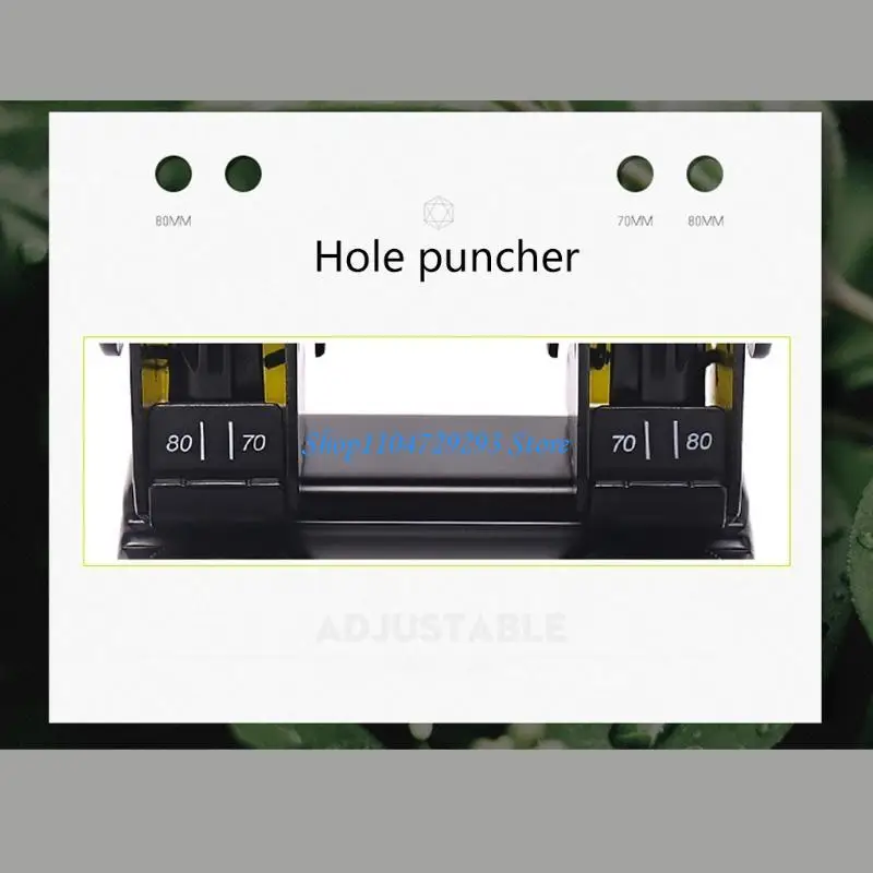 

Y2GD Heavy Duty Double Hole Puncher Paper Scrapbooking Document Punching Machine 70 Sheets School Office Stationery