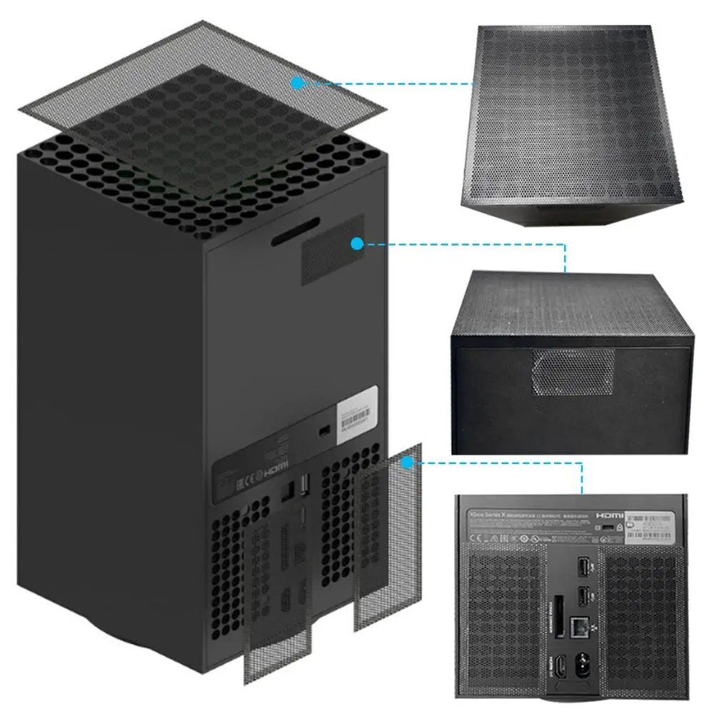 Accessories Anti-dust Protector Gaming Console Dust Cover Cooling Fan Filter Dustproof Net Rack Dustproof Cover for Xbox Series