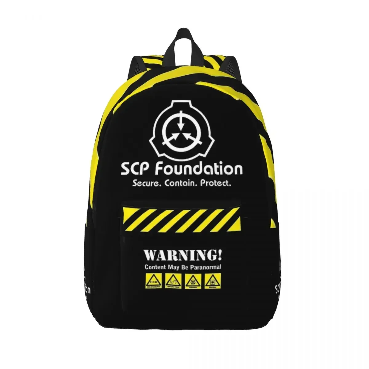 

SCP Foundation MTF Pack Backpack Elementary High College School Student Book Bags Men Women Daypack for Sports Hiking