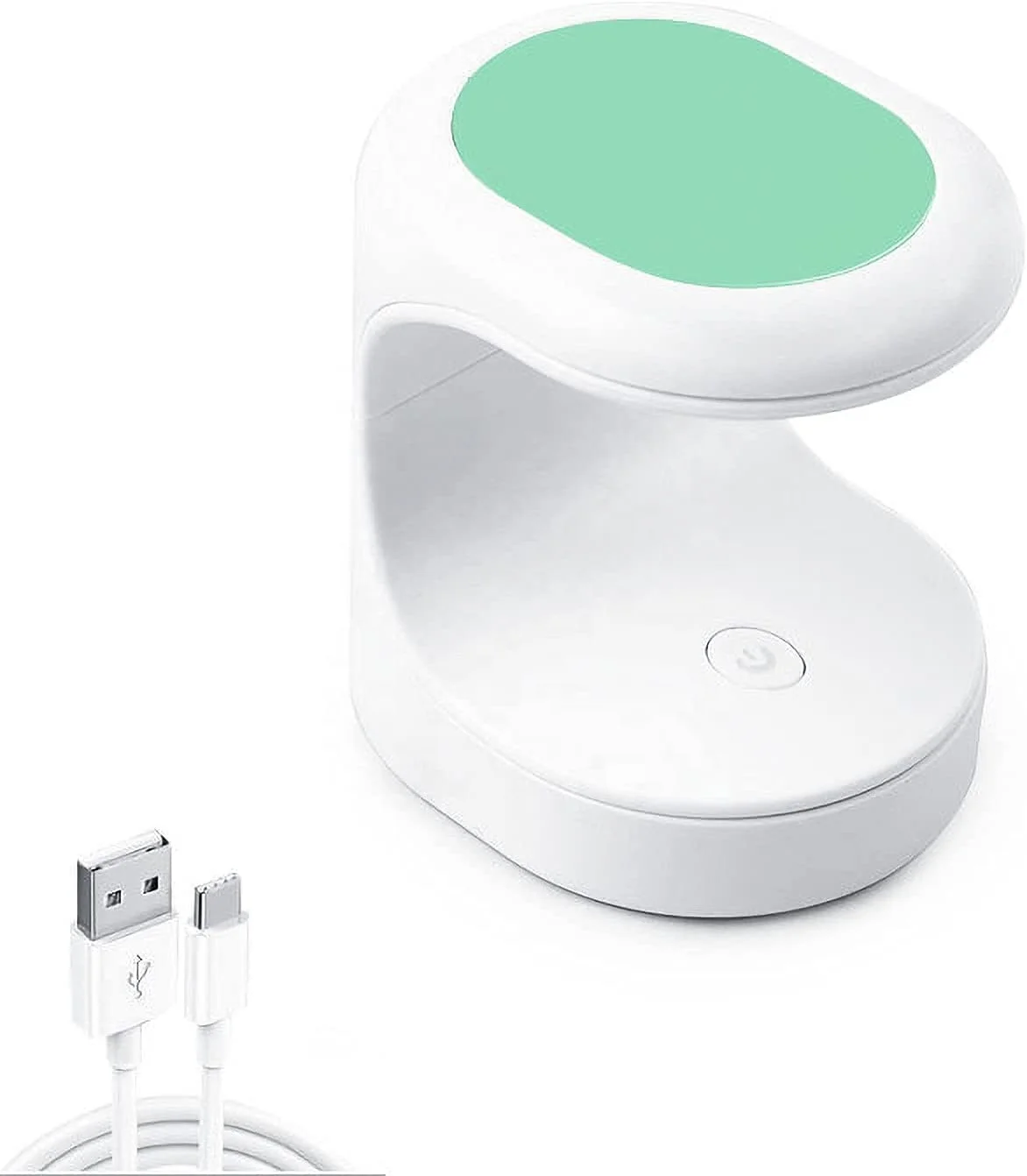 Mini-Nagellampe, schnell trocknende Gel-Nagellampe, 16 W, tragbares U-V-Licht für einfache und schnelle Nagelverlängerung, Rosa, Weiß, Schwarz