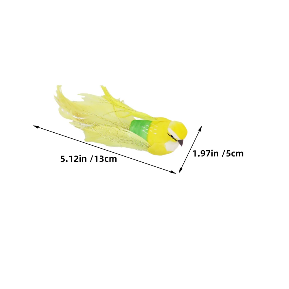 

6 Pcs Simulation Bird Decoration Lifelike Foam Adornment for Garden Home Landscape Office Use Fake Birds Ornament