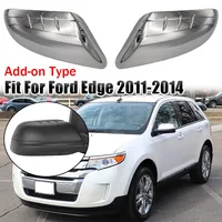 2 uds para Ford Edge 2011-2014 cubierta de espejo retrovisor lateral tapa de ala puerta Exterior vista trasera embellecedor accesorios de decoración de coche cromado