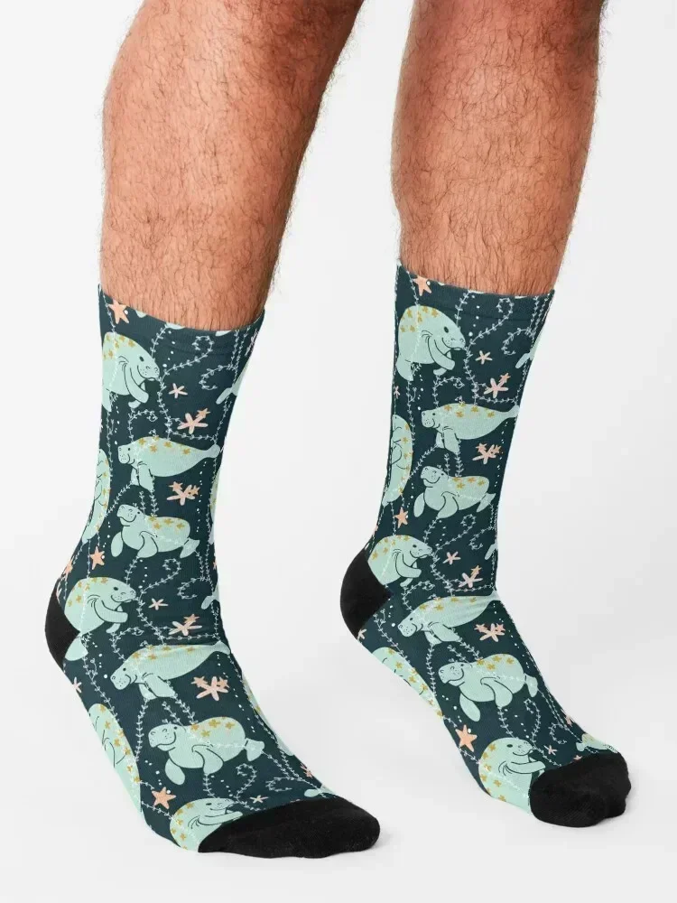 Oh the Hue-Manatee: Teal Socks جوارب رياضية أساسية للجري احترافية، جوارب لطيفة للرجال والنساء #3