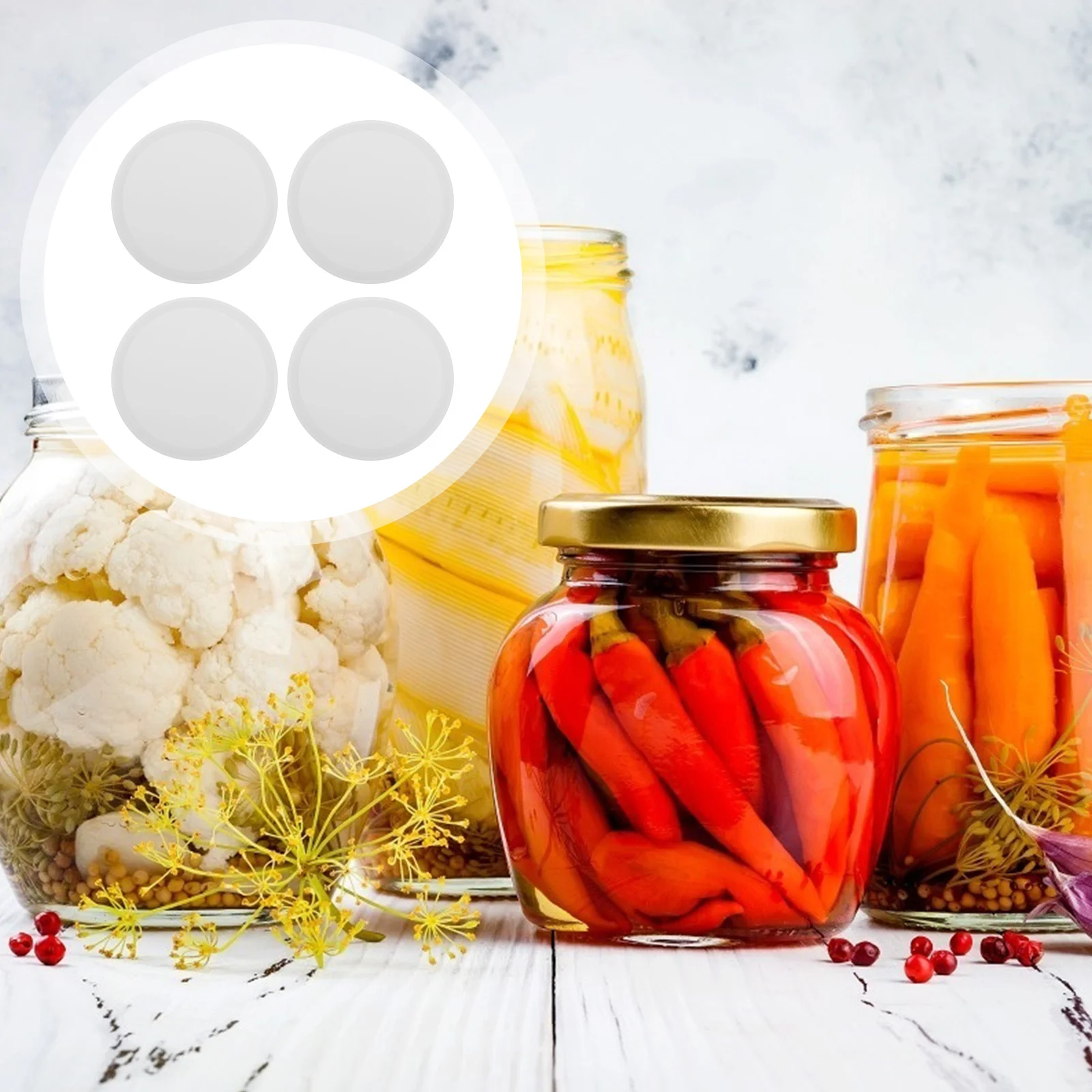 

4 шт., силиконовые герметики для чашек, термостойкая банка для кружки, крышка с широким горлышком, пылезащитный уплотнительный плавник, бытовые кухонные принадлежности