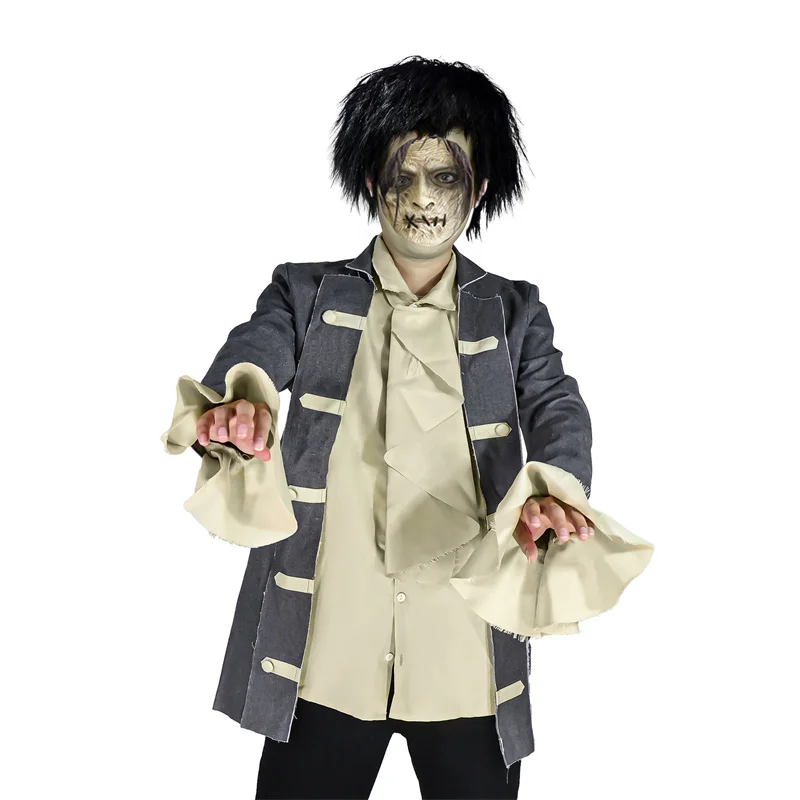 XQMovie Hocus Pocus Billy Butcherson Cosplay Costume Anime Adult Child Coat Lining Uniform Halloween Stage Performance Suit view 2