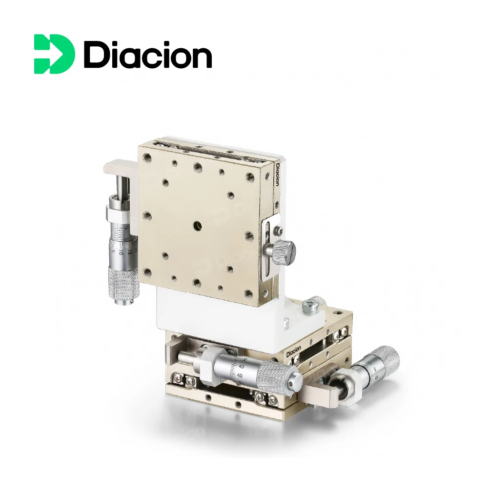 MBXYZ60 High Precision Manual Workbench 60 * 60mm XYZ Multi-axis Stainless Steel Optical Micrometer Linear Guide Block