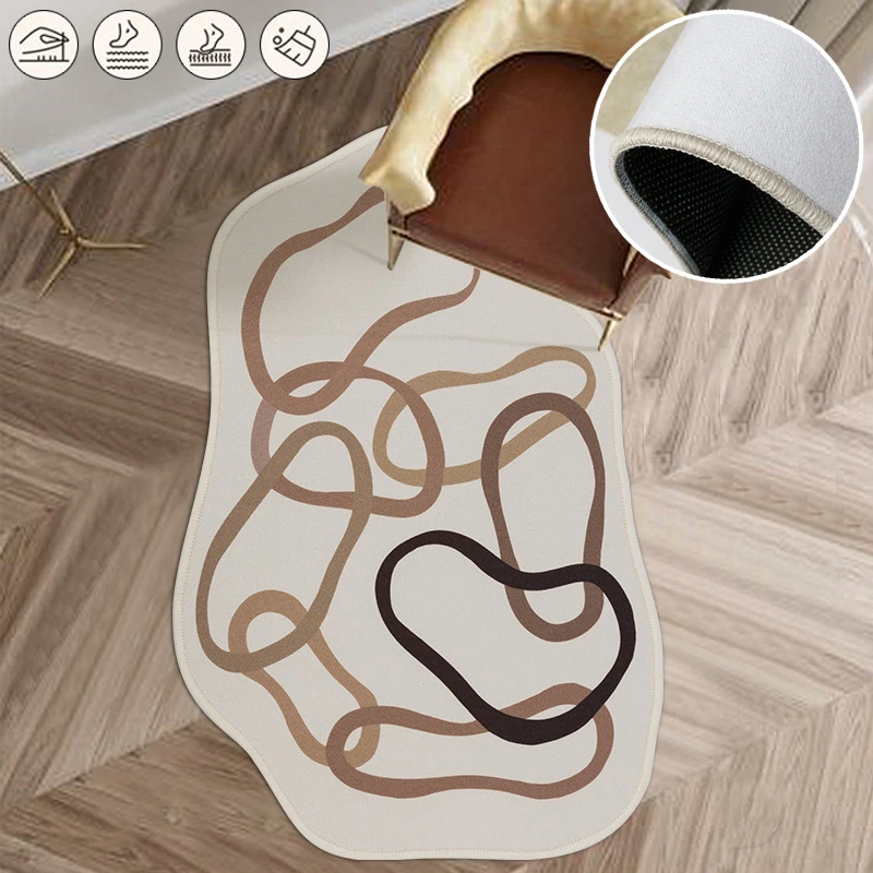 

Креативные нестандартные большие коврики для гостиной, современный минимализм, мягкие коврики для спальни, моющиеся коврики, Открытый коврик для балкона, дивана