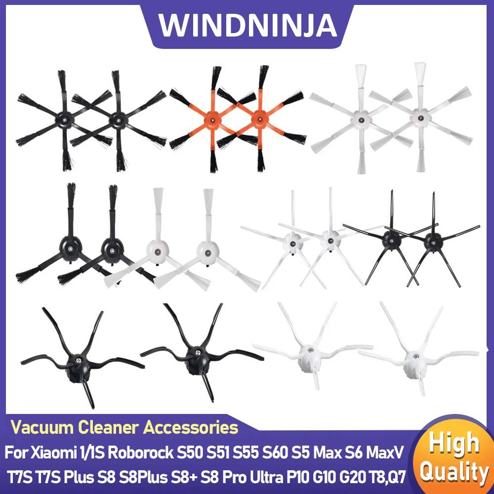

Детали боковой щетки, совместимые с роботом-пылесосом Roborock S50/S55/S6/S60/S5 Max/S6 Pure/S7/Q7 Max/T7S/T8/E2/S8/G10/P10/Q7