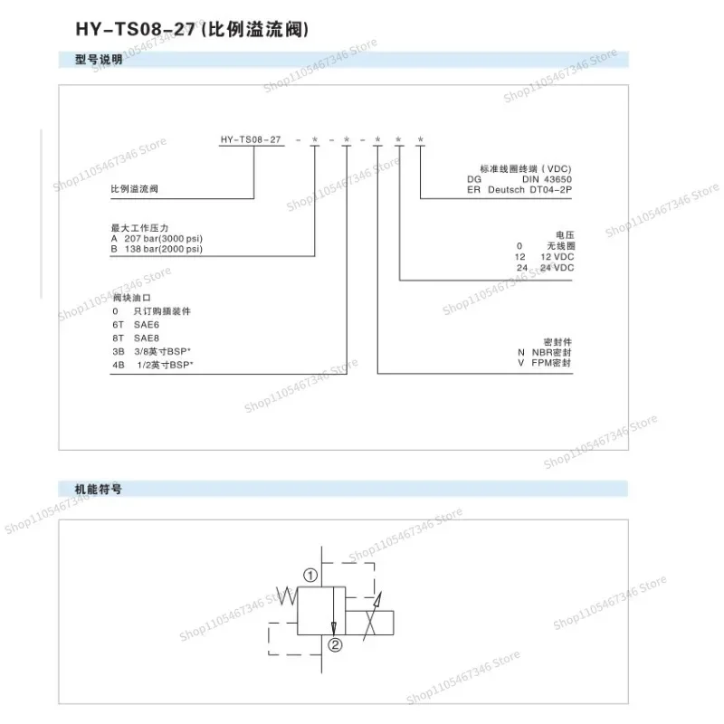 RoRuSFor Solenoid Valve SV08-20 SV08-21 SV08-28 SV08-30 Threaded Cartridge Valve LSV-08-2NCP