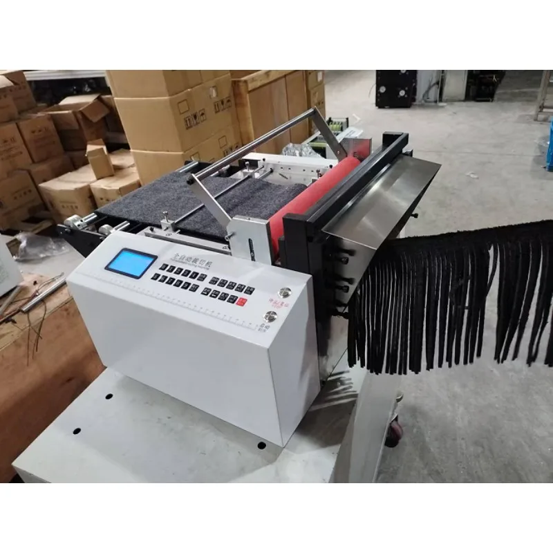 [ขายดี] เครื่องตัดพู่หนังประสิทธิภาพสูง เครื่องตัดริบบิ้นผ้า เครื่องตัดพู่ผ้าพันคอ