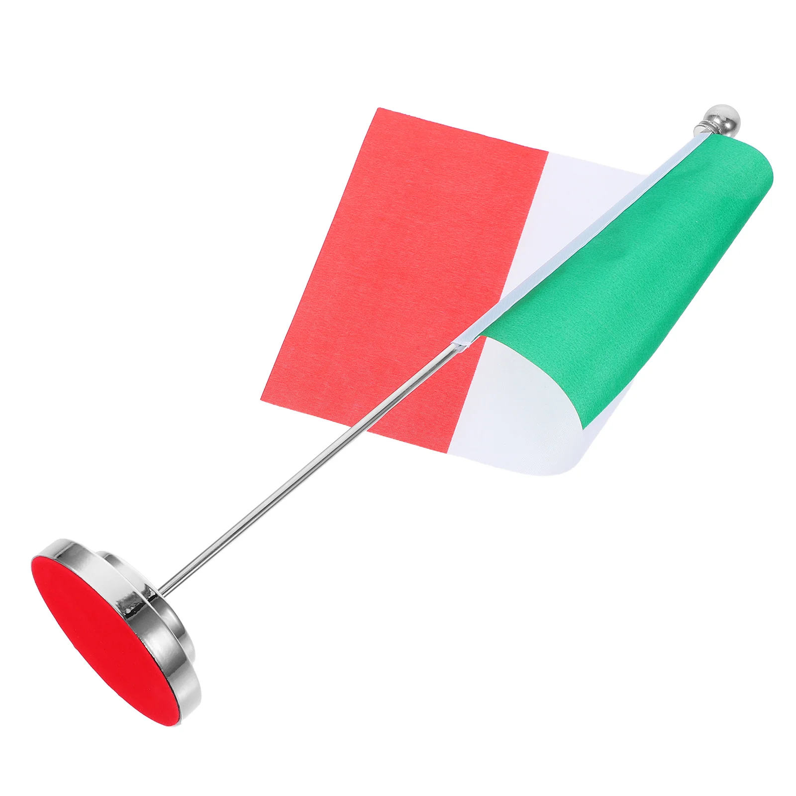 

Small Italian Flag with Stand Tabletop Decoration for Desk Home Office Mini National Flag Banner Italian Theme Party Decor
