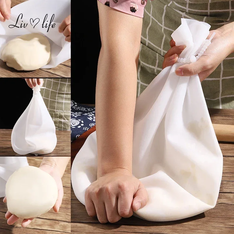 3/6Kg Silicone Kneading Dough Bag Blend Flour Mixing Mixer Bag For Bread Pastry Pizza Nonstick Baking Kitchen Accessorites Tools