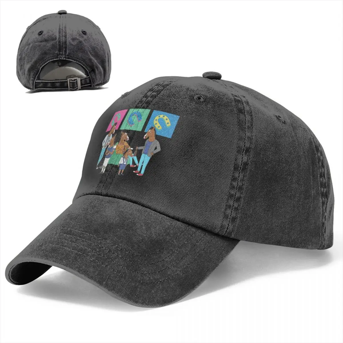 Group Baseball Caps Peaked Cap B-BoJack Horsemans Sun Shade Hats for Men