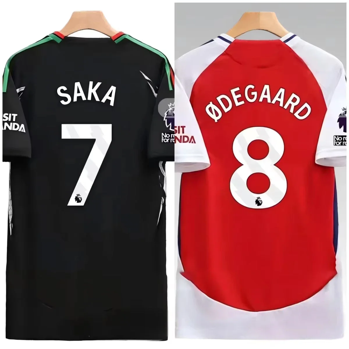 

24/25 Arsenal Football Star Saka&ØDegaard Jersey Quality 3Ds Quick Drying Breathable Men Women Kid Short Sleeve T-shirt Casual