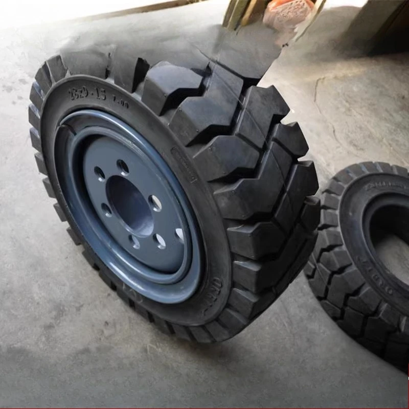 

Forklift Solid Tire Hangjiaheli 3/3.5 Ton Front Wheel 28x9-15 Rear Wheel 650-10 Pneumatic Tire