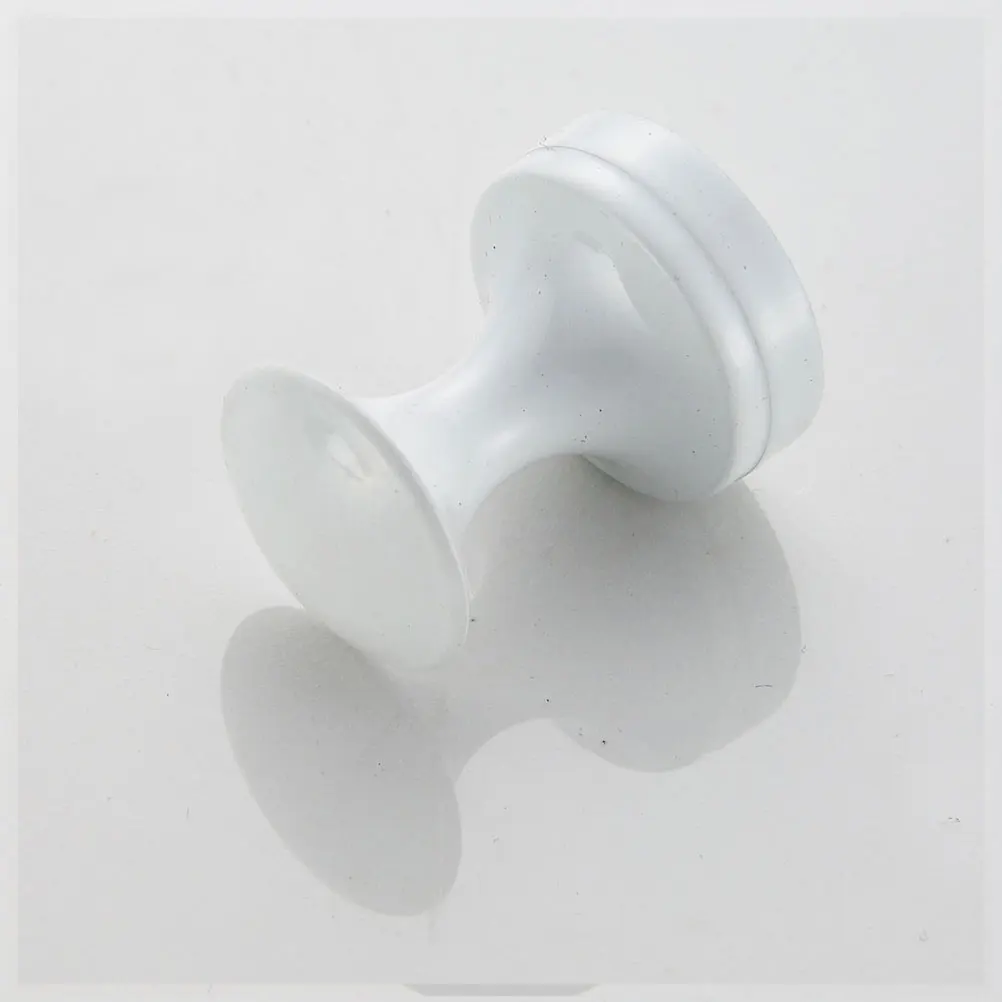 

1pc Round Head Hooks Wall Mounted Small Coat Hook White Single Bathroom Metal Bedroom Kitchen Storage Solution Universal