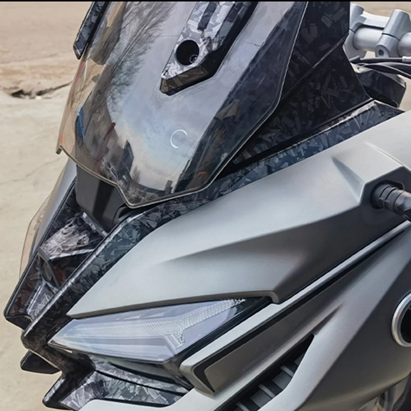 Motorcycle Modified Forged Carbon Fiber Protective Sticker Decorative Film Accessories For VOGE SR1 SR125 SR180 ADV