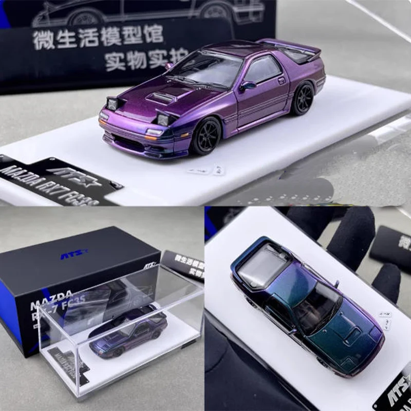 

Масштабная модель автомобиля RX-7 FC3S MK2 1:64, имитация из сплава, статическая коллекционная игрушка, подарок, сувенир, украшение