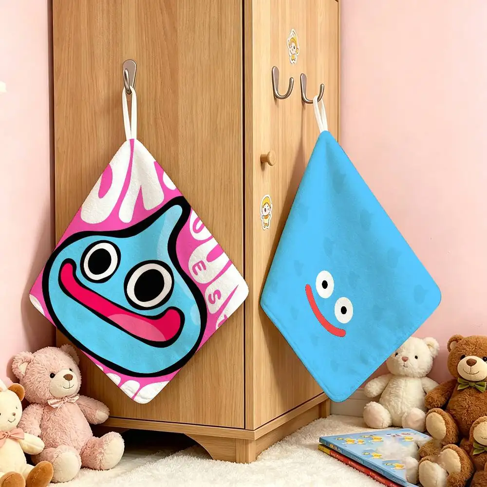 GAME Dragon Quest Rocket Slime  Anime Polyester Hanging Kitchen Hand Towel Durable Wear Resistant  Versatile Use Throughout Home