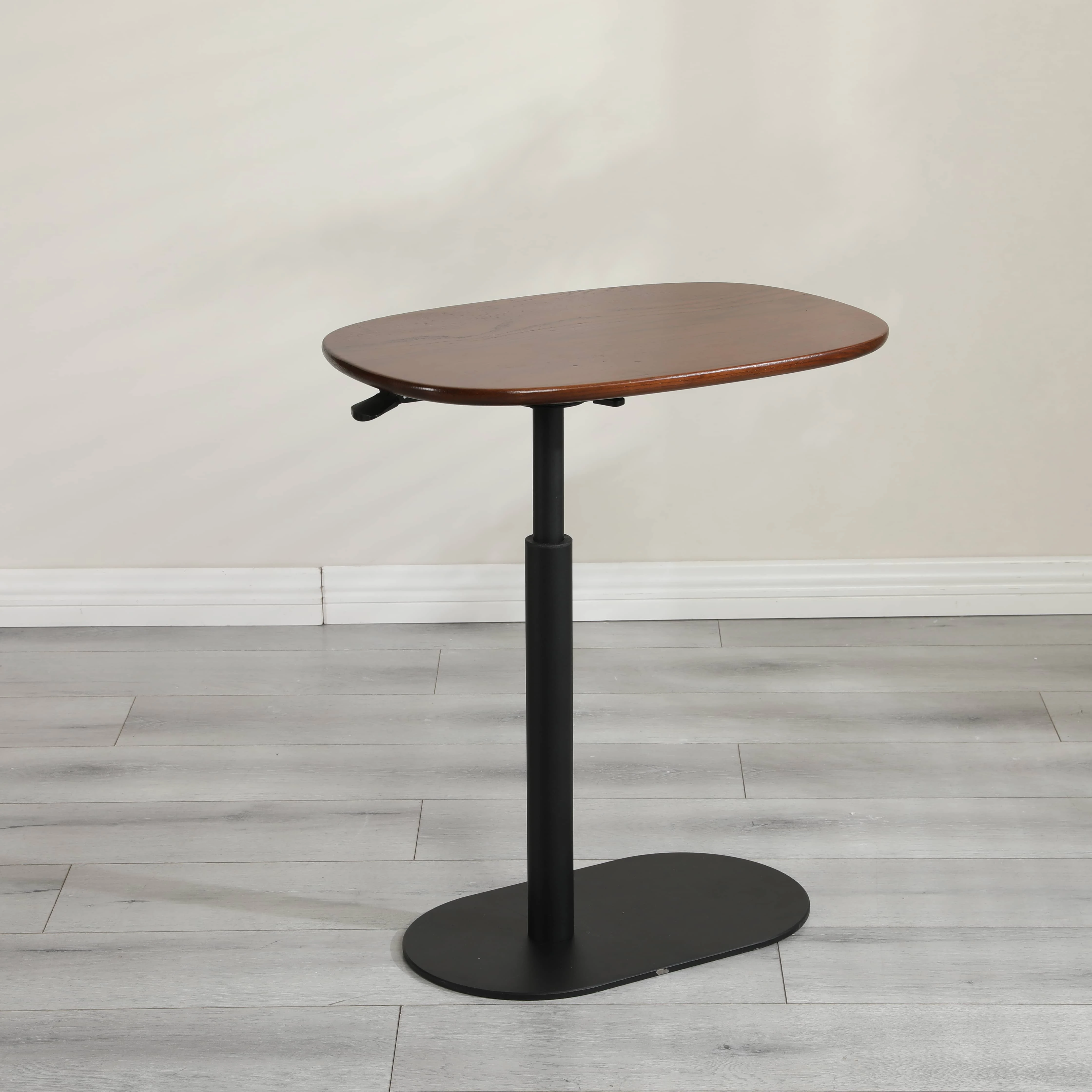Pneumatic Gas Spring Lifting Table Living Room Laptop Coffee Tea Table Round Desktop Standing Desk Sofa Side Bedside Desk