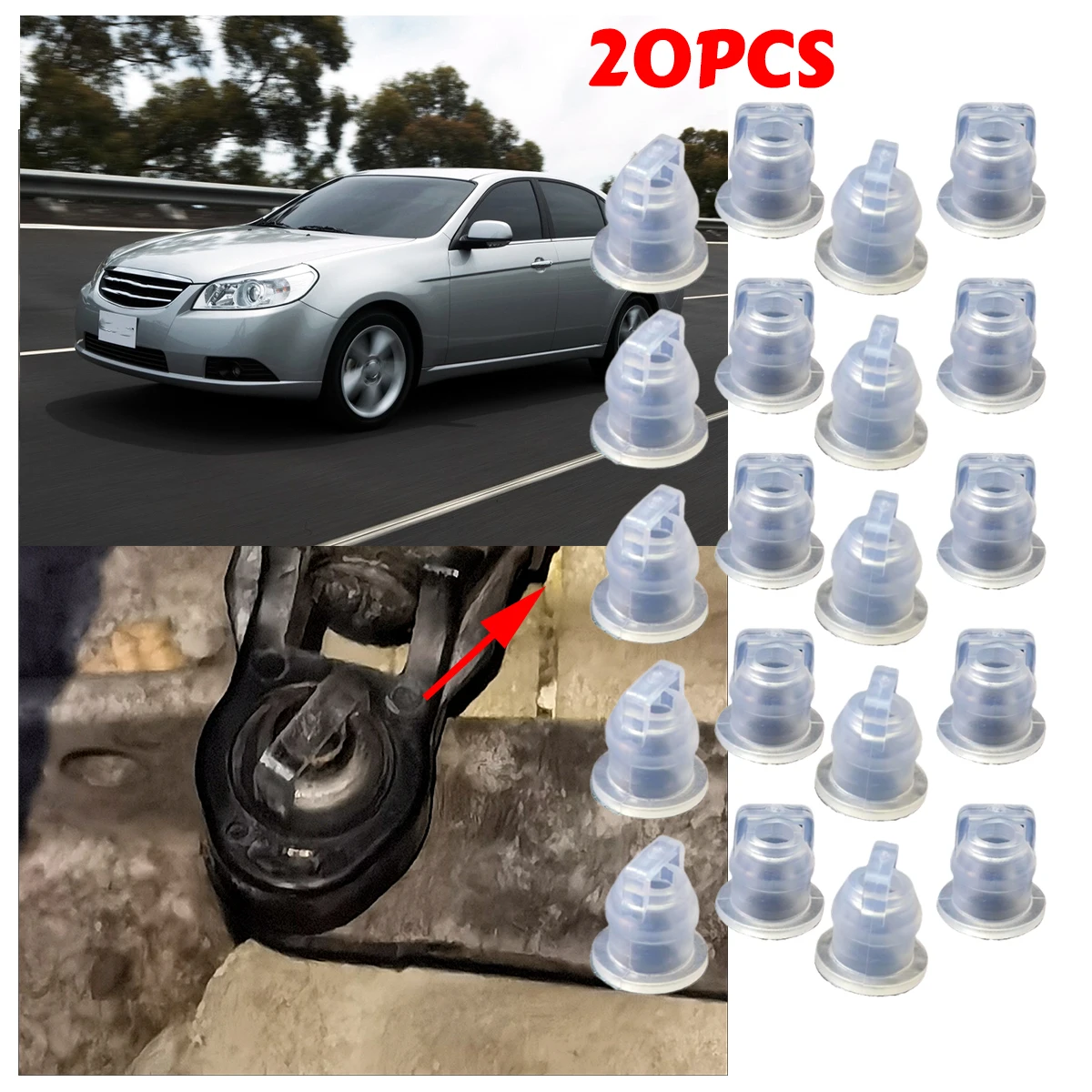 

20Pcs Auto Gearbox Gear Shift Cable Linkage Bushing Rubber Sleeve Repair Kit For Daewoo Tosca Chevrolet Epica 2006 2007 2008 21