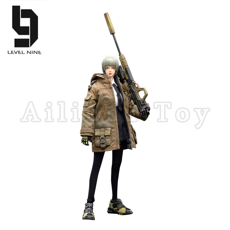 Joytoy nível nove 1/12 figura de ação frontline caos sniper rin & mecânico mentira anime modelo militar