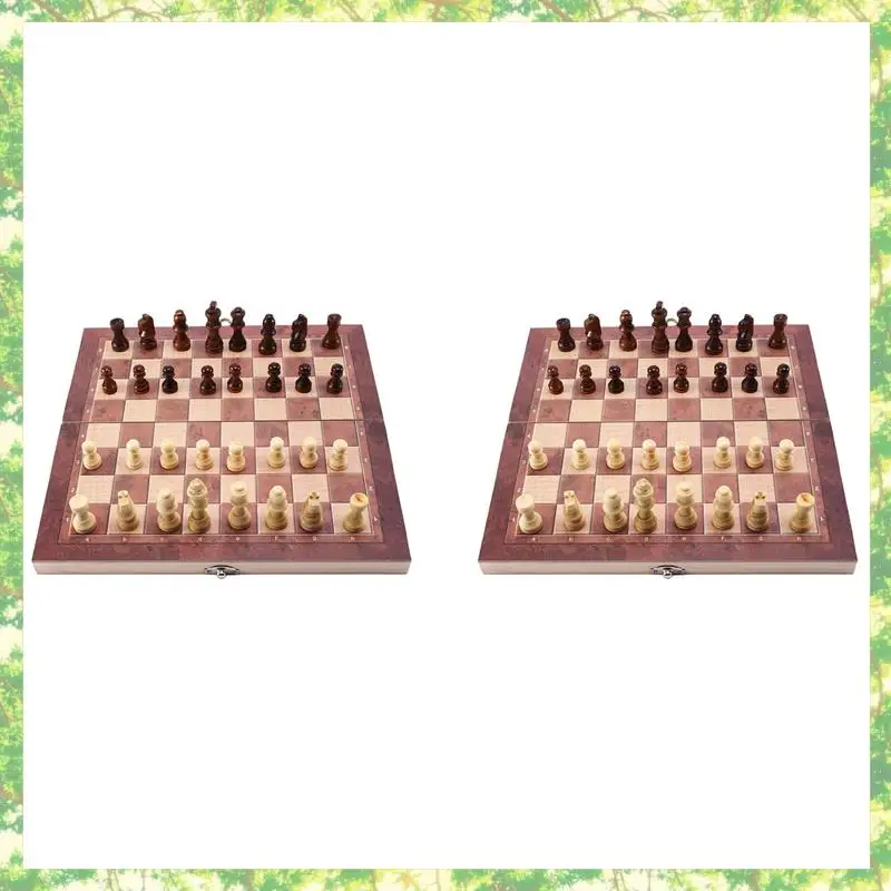 Smart-2X 3 In 1 목조 국제 체스 세트 보드 여행 게임 체스 주사위 놀이 초안 엔터테인먼트