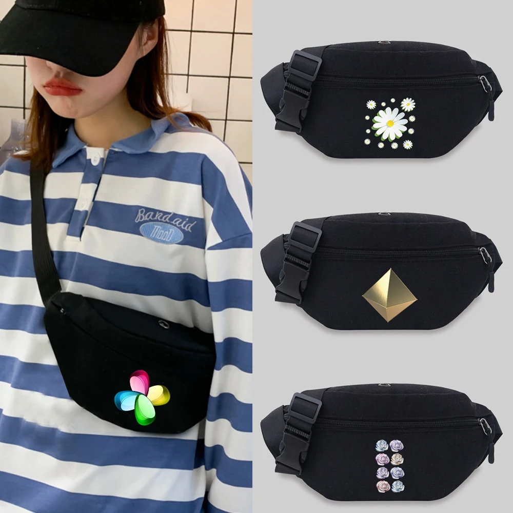 Unisex Casual 3D Series Waist Bag Crossbody Bag Sports Backpack Trendy Style BagStudent Popular