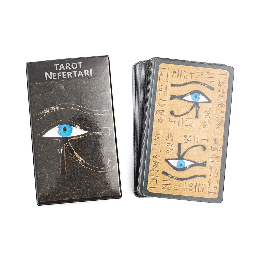 Tarot Nefertari 78Cards 10.3*6cm English Version Fortune Telling  Astrology Divination Funny Desktop Game