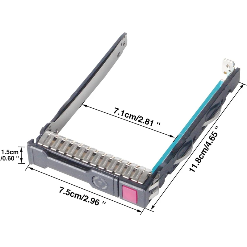 2.5 Inch SAS SFF SAS Drive Tray (4 Pack) - Aluminum - Compatible with for ProLiant & DL Series Servers-ABVK