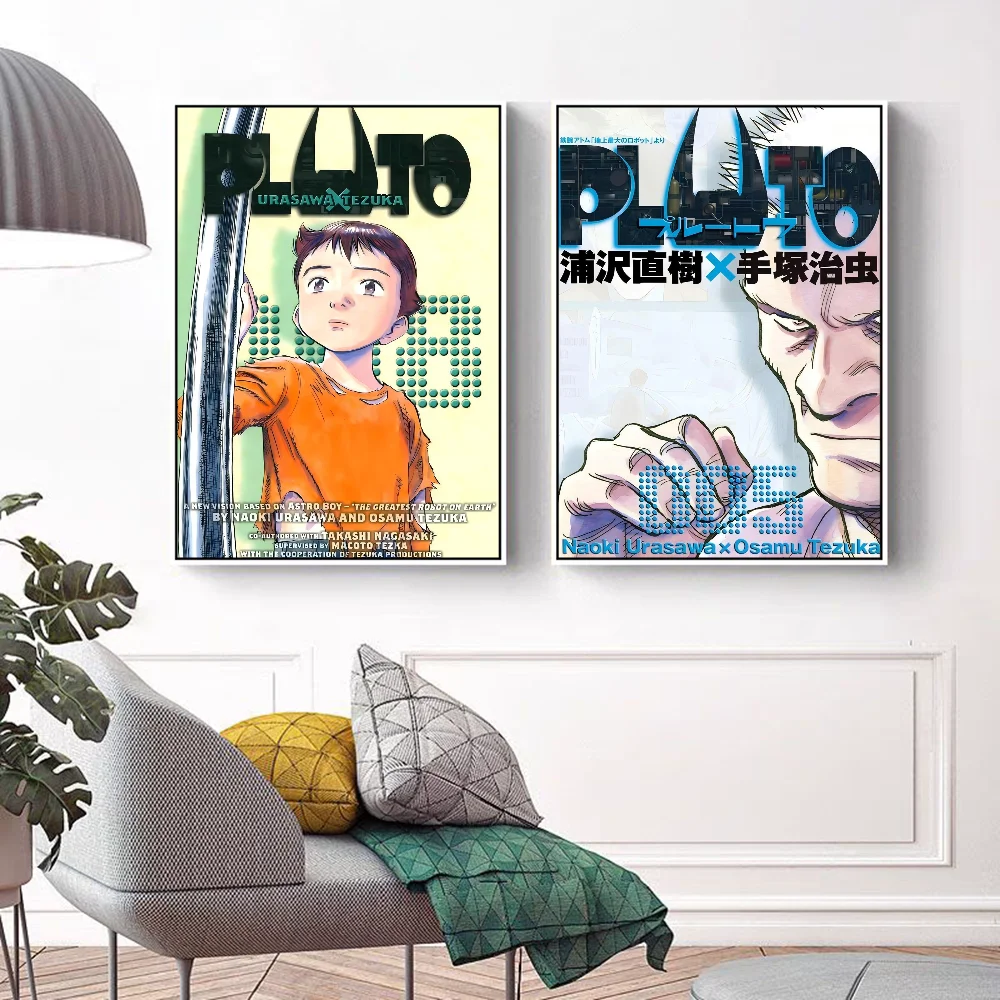 ملصقات لاصقة أنيمي بلوتو ، ملصق ورقة بيضاء ، ديكور غرفة ديي ، بار ومقهى ، غرفة كاواي