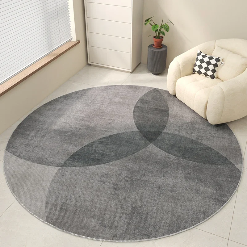 

Round Carpet Computer Swivel Chair Study Table Tpr Anti-slip Rug Living Room Bedroom High-grade Texture Decorative Floor Mat 양탄자