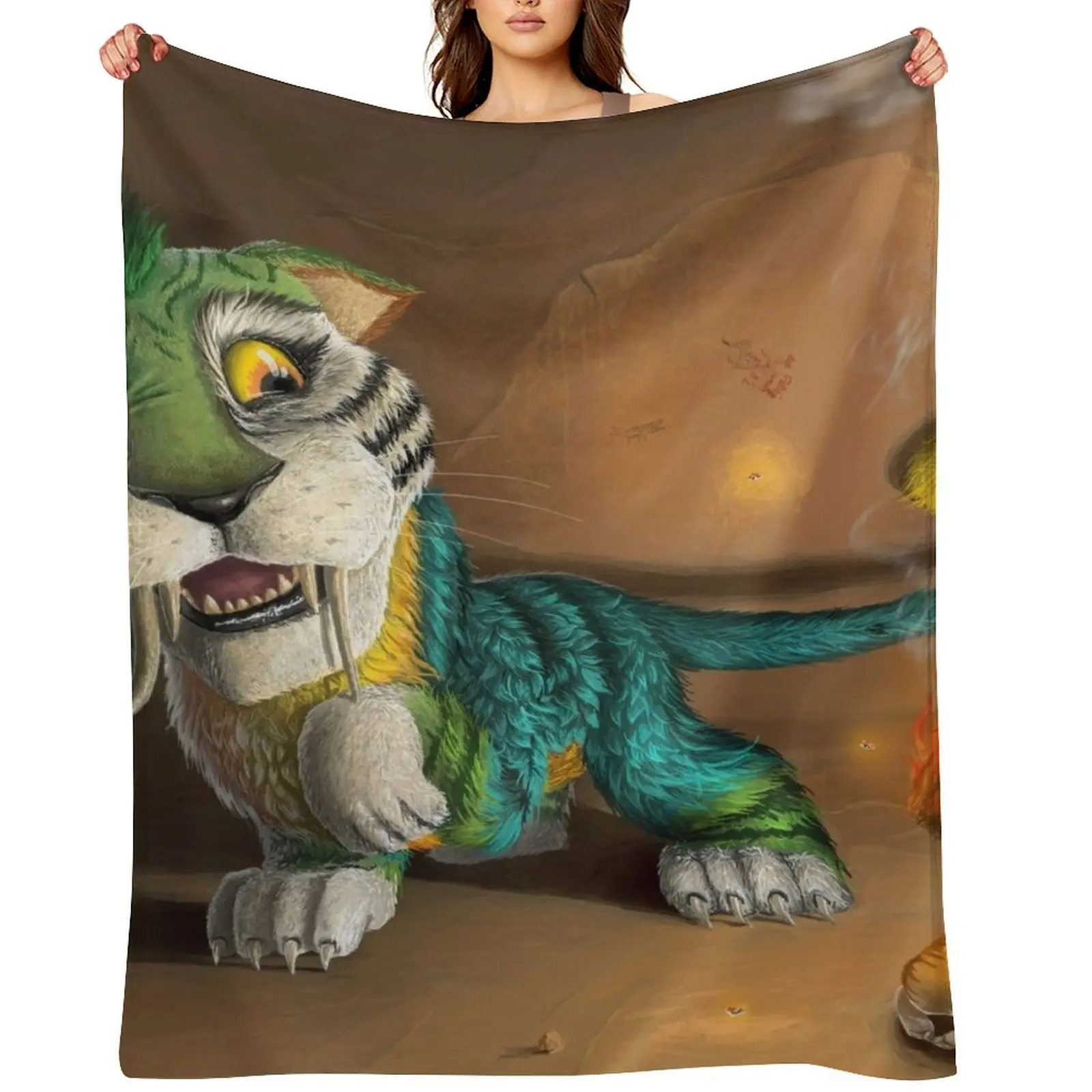 

the croods Throw Blanket Cute Plaid Thermal For Sofa Thin Blankets For Sofas Blankets
