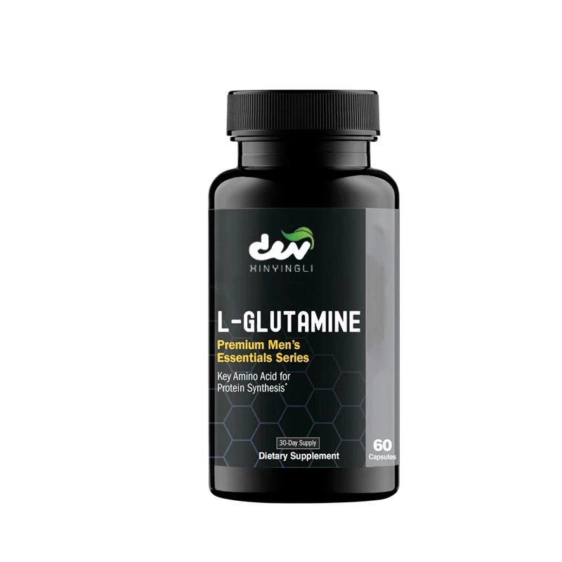 L-glutamine, 1500mg 100% Plant L-glutamine Amino Acid, Protein Synthesis, Supports Cell Function, 60 Capsules