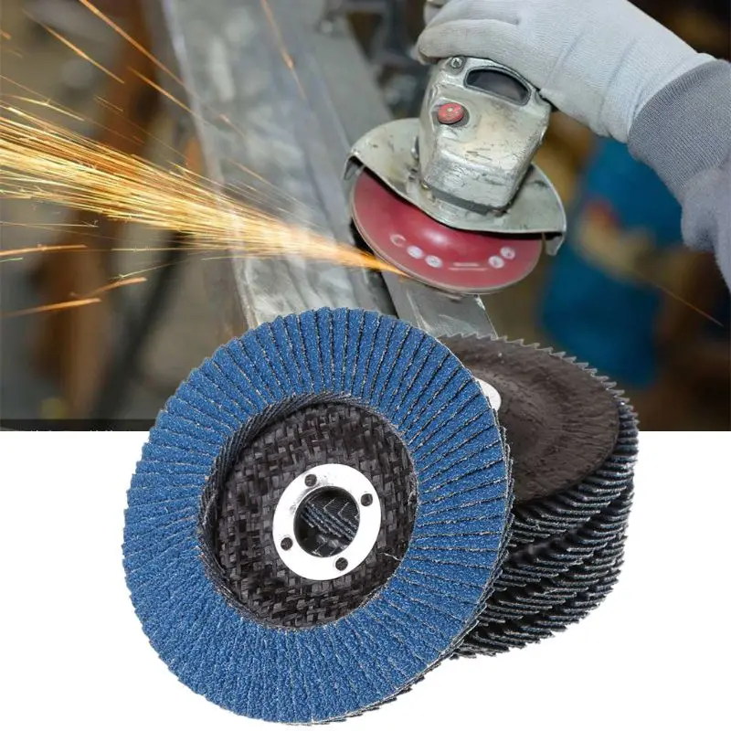 5/10pcs 4 inch Angle Grinder Sanding Disc Metal Plastic Wood Abrasive Tool 100mm 80 Grit Grinding Wheels Flap Discs