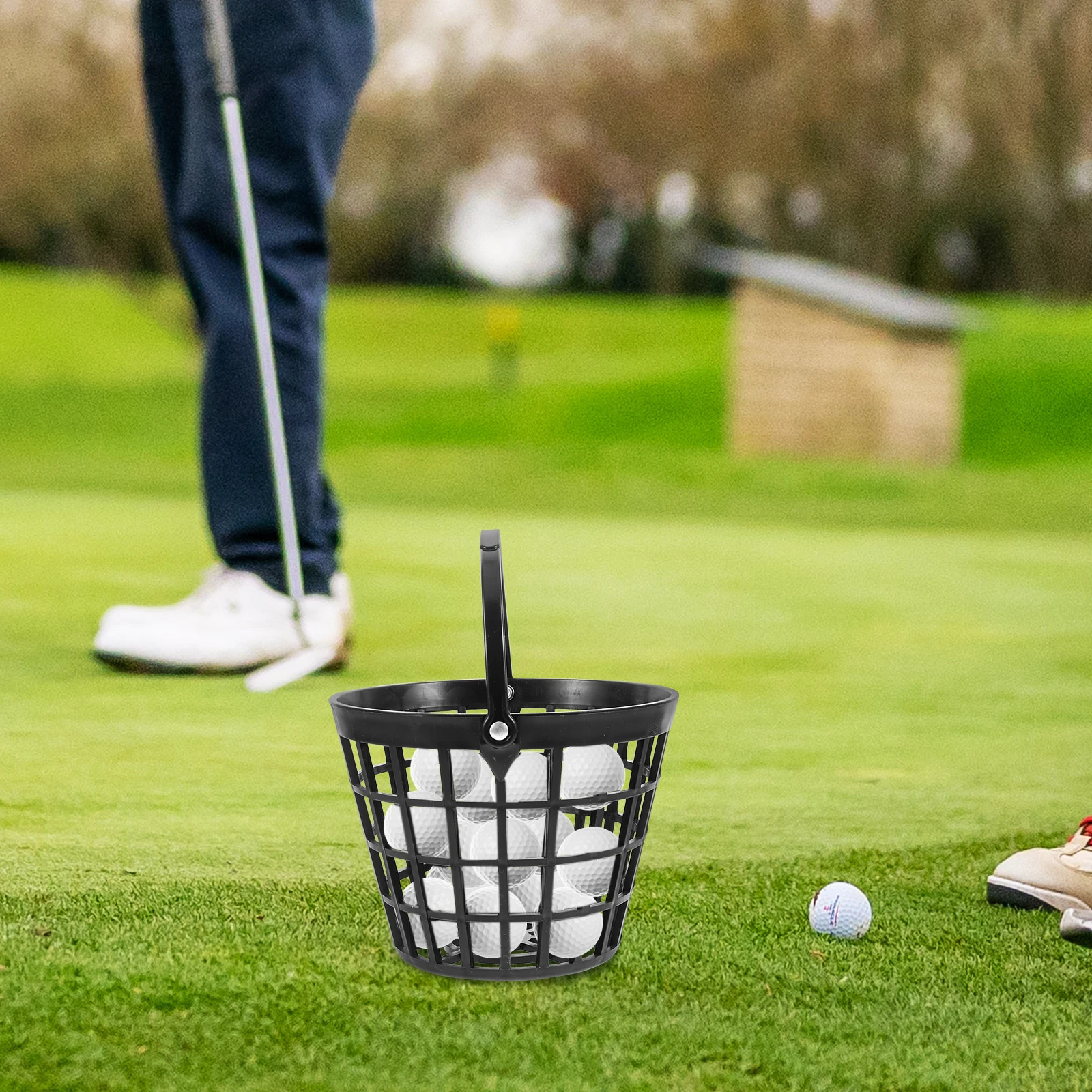 

Golfs Ball Bucket Pressure Resistant Material Long Service Life Easy to Carry and Add Balls Perfect for Picking Up Golfballs