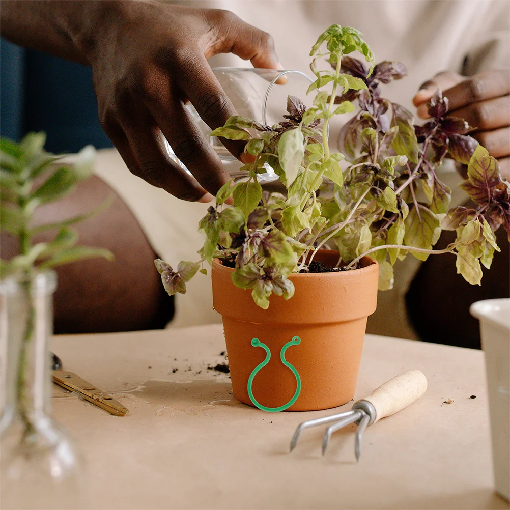 

100 шт. прочные держатели для стеблей растений Pe, простая установка, регулируемая опора, садовые стебли цветов, фиксированная стойка, держатели для стеблей растений