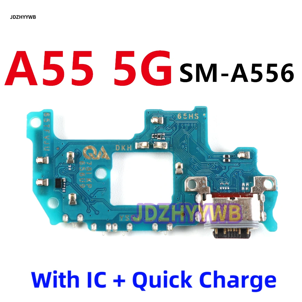 For Samsung Galaxy A55 5G A556 A556B A556E A556V Charging Module Replacement Part USB Charging Port Connector Board Flex Cable