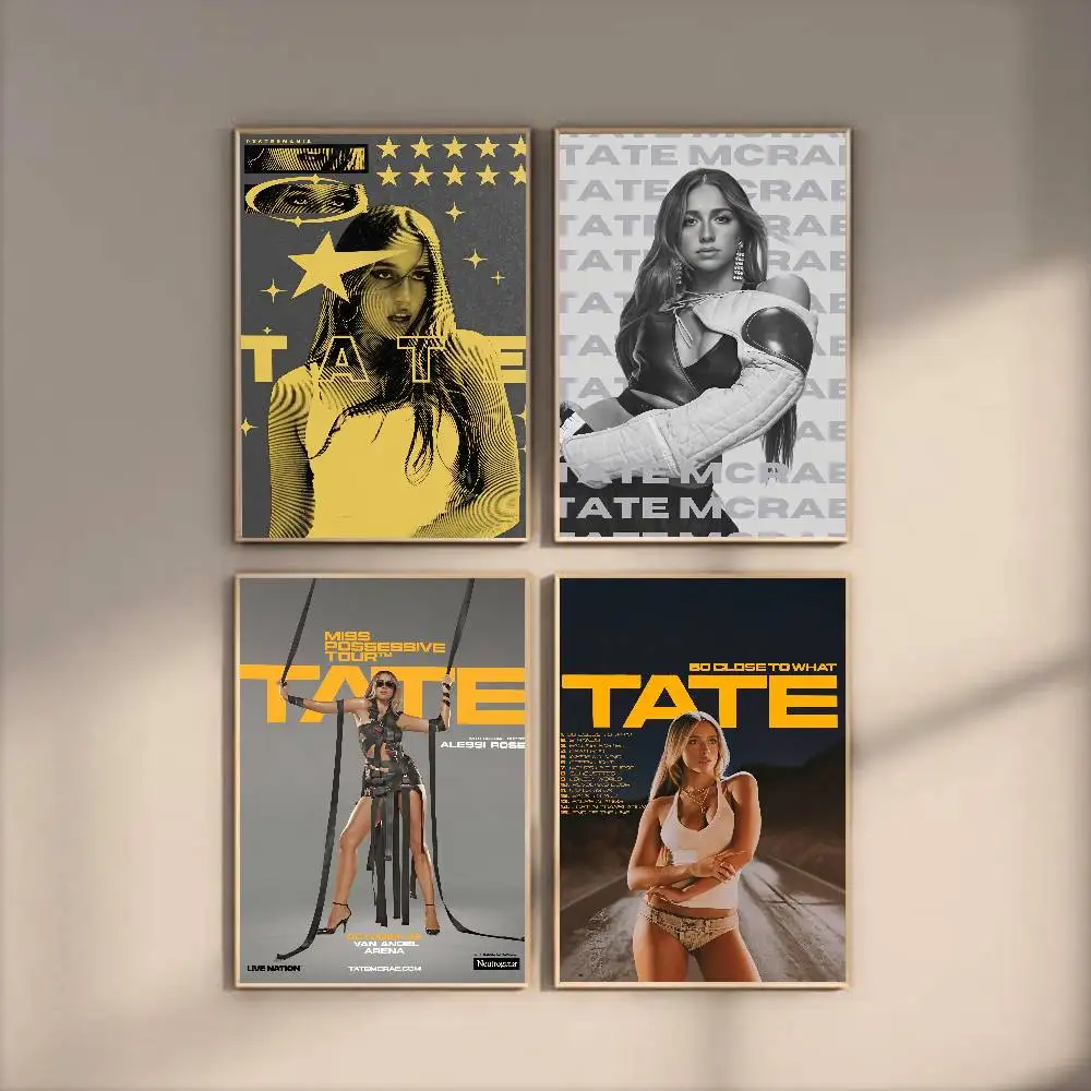 T-Tate M-McRaeS Singer Poster HD Home Decor Sticky Wall Waterproof Home Living Room Bar Aesthetic Decor