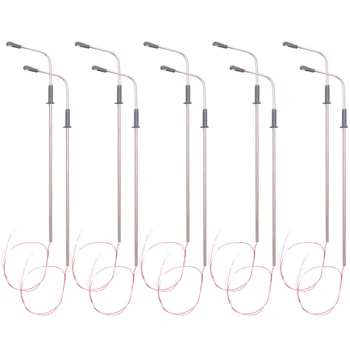 T69C 10 Uds modelo farola LED iluminación diseño de tren de un solo cabezal paisaje 1: 100