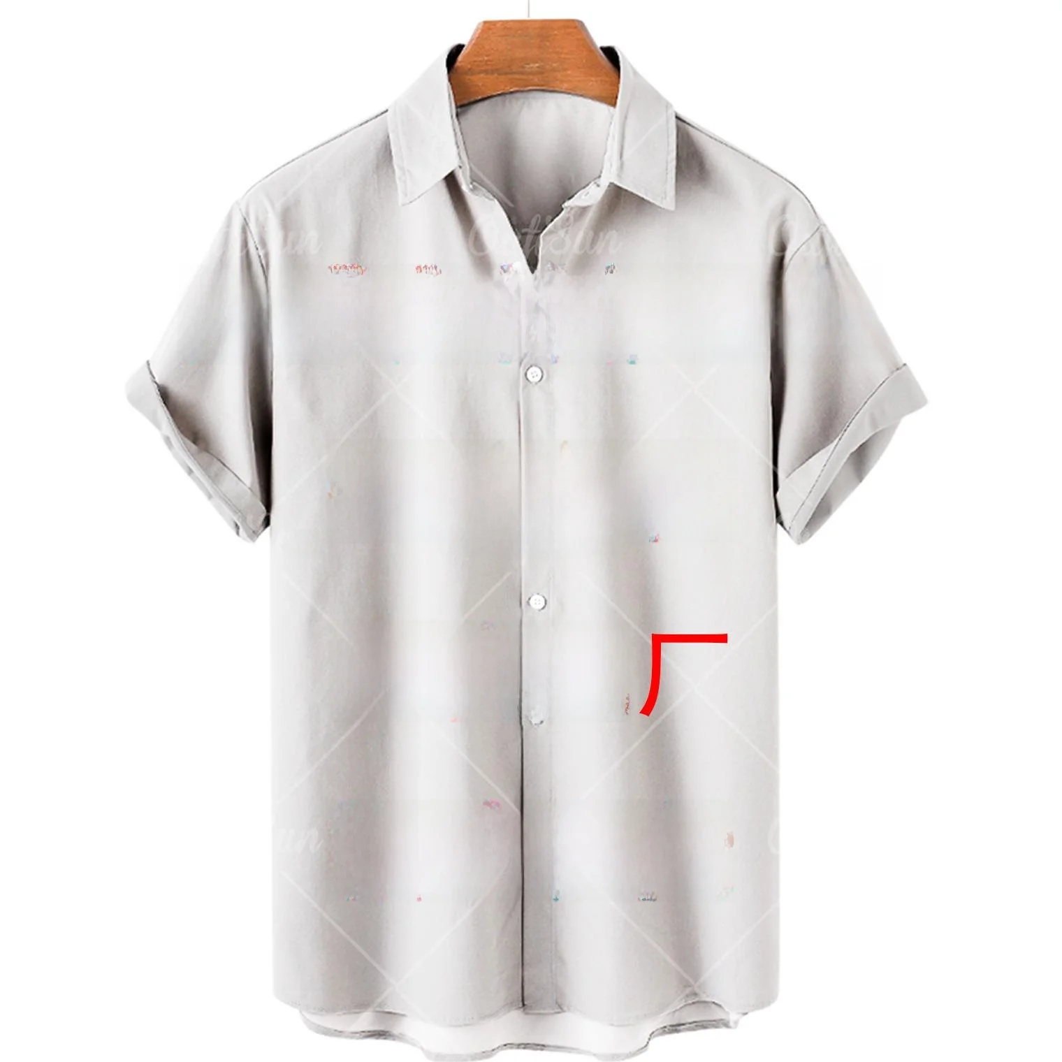 

Men's Printed ort Sve irt Summer Hawaiian Loose Fit Thiened Travel Casual Faion No Brand Registered Trademark