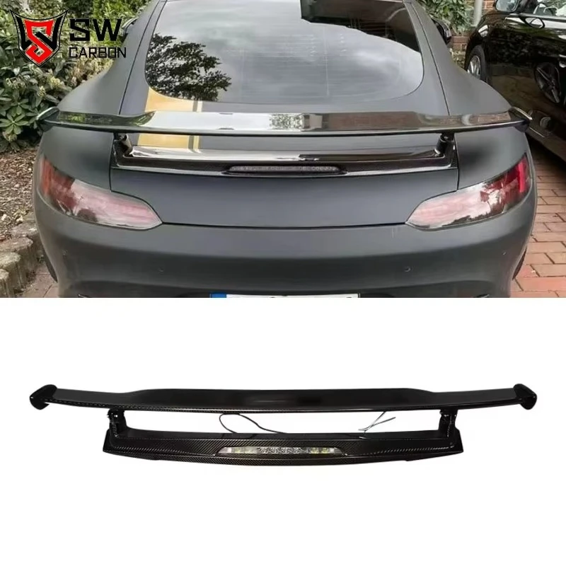 

Спойлер из углеродного волокна с подсветкой для автомобильных аксессуаров в стиле GT