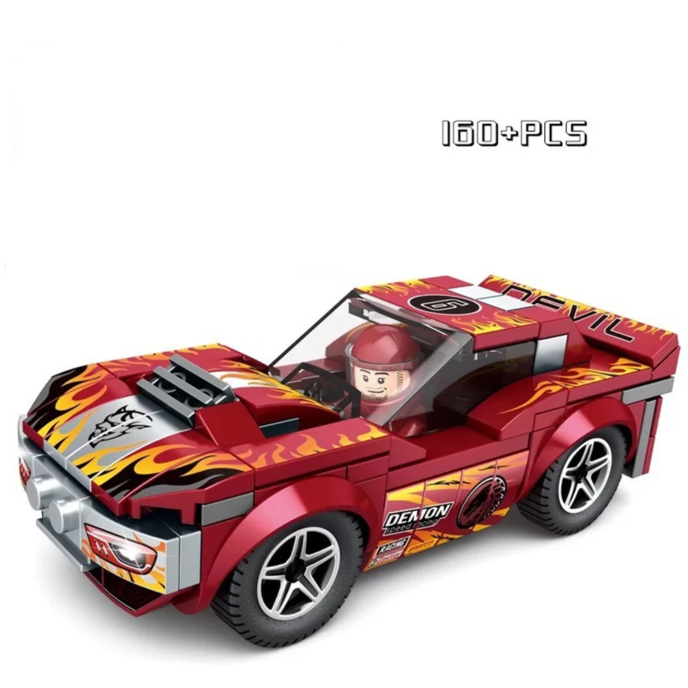 Rennwagen Speed Champions Sport Bausteine Ziegel klassische Rallye Super Racer F1 große Spielzeuge Weihnachts geschenke für Kinder