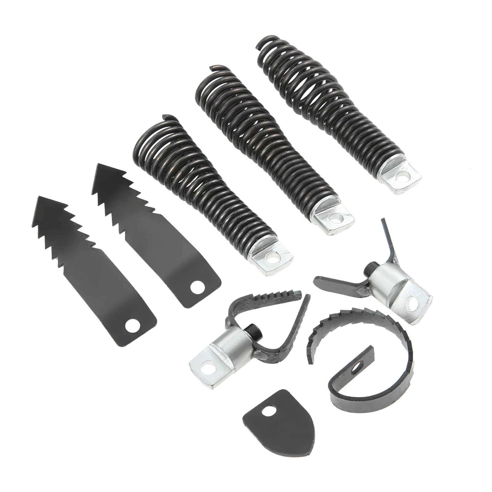 Drain Snake Drill Attachments 8pcs Drain Cleaner Combination Cutter Head for 5/16 To 3/4-inch Drain Snake Cable