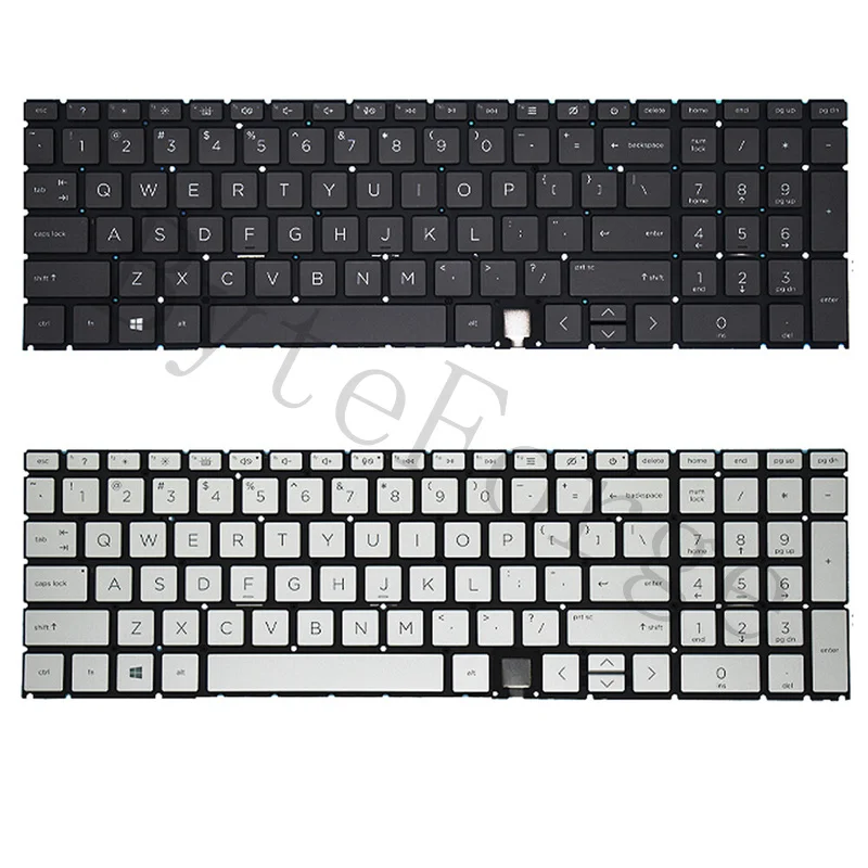 OEM Replacement  For HP ENVY 15 15-ED TPN-C149 15-AG TPN-W140 Backlit Keyboard Black/ Silver