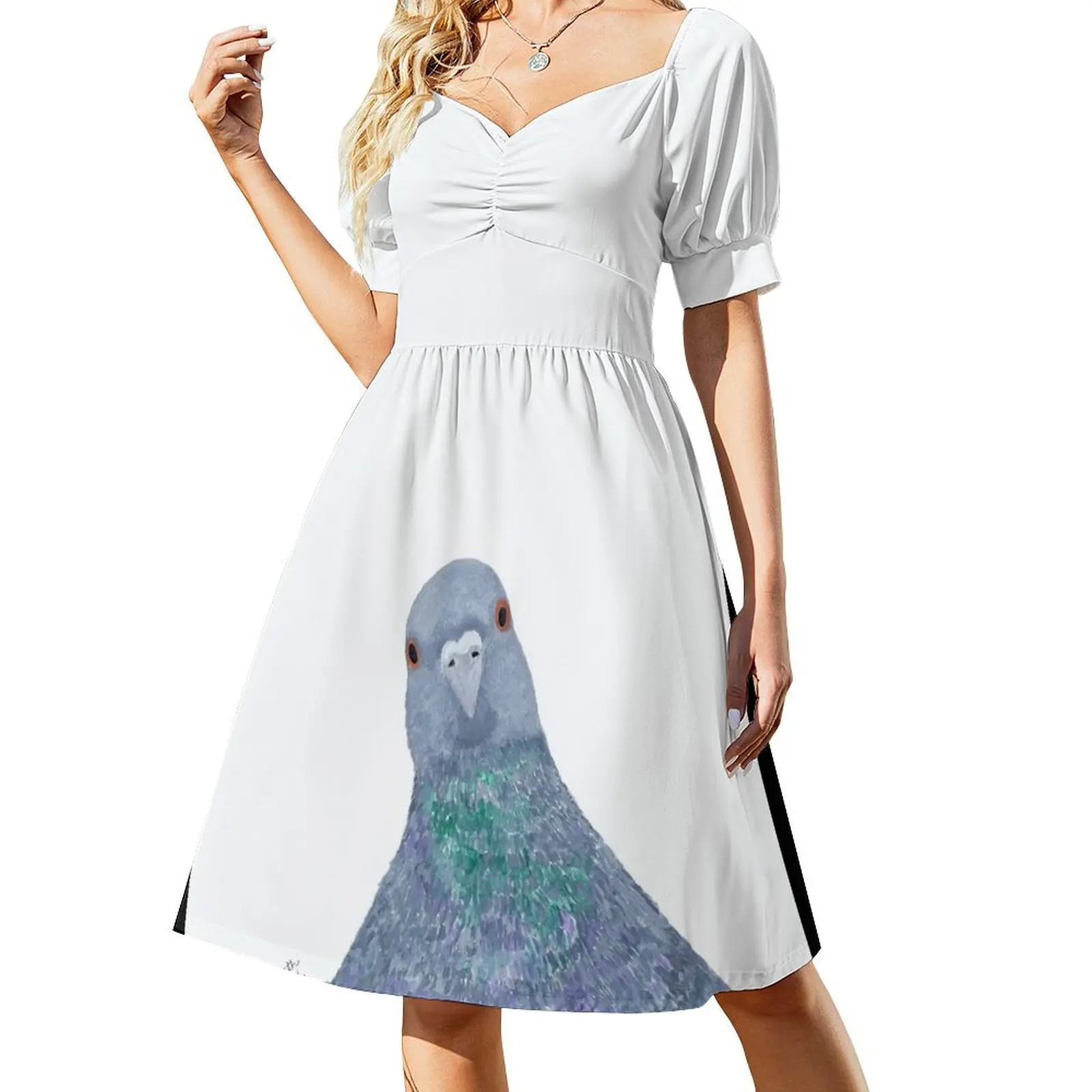 

Pigeon Wild Rock Dove Bird Short Sleeved Dress long dresses for women loose women's dress women's evening dress 2025