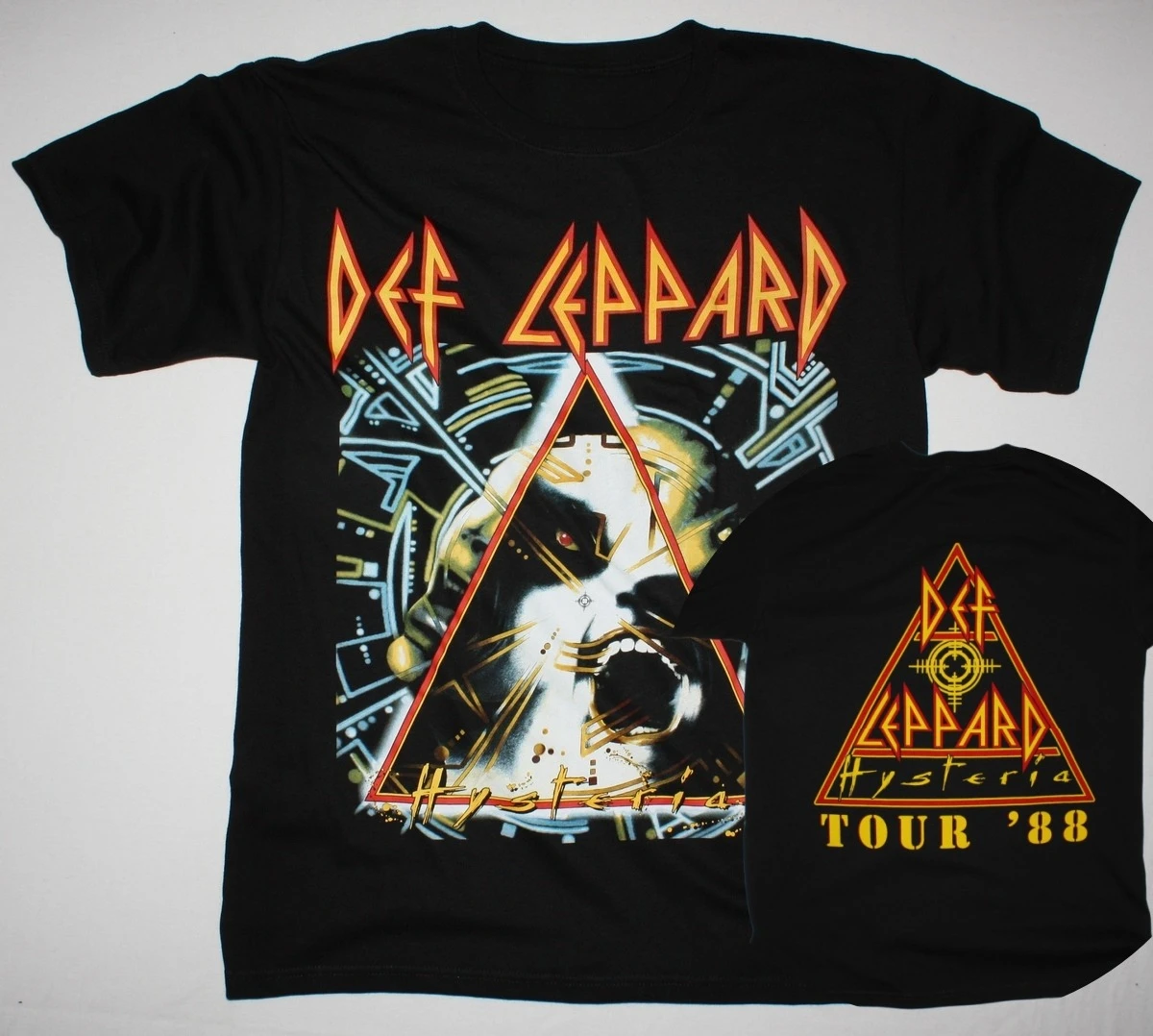 Camiseta unisex con gráfico del álbum Hysteria de Def Leppard, 100% algodón, novedad de verano 2026, camiseta de moda estilo gótico rock Y2k para hombre, regalo para fanáticos